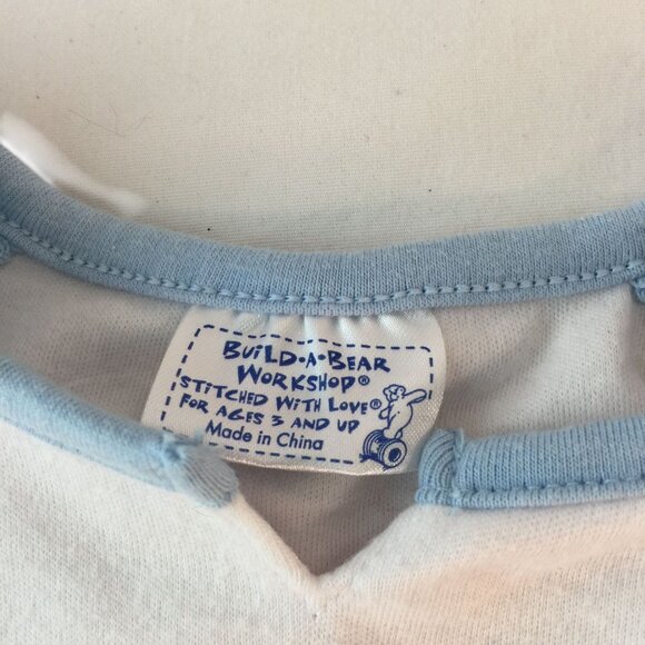 Build A Bear Clothes Blue Chicks Rule Pajamas Outfit Hen Crown Shirt Satin Pants - Picture 4 of 4